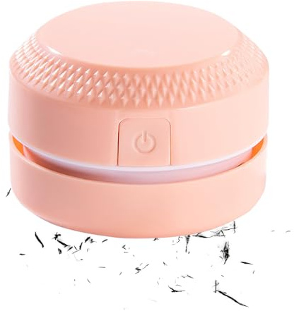 Aspirapolvere da tavolo, pulitore da tavolo, collettore di polvere robot portatile, spazzatrice briciole a basso rumore, dimensioni compatte, ideale per la pulizia di scrivania, dormitorio