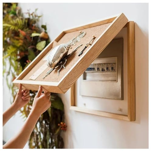 FUELIX Caja De Medidor Eléctrico Que Cubre La Caja Distribución, Tapa Contador Luz Decorativa Pegatinas Pared, para Ocultar La Caja del Disyuntor, Alimentación, Interruptor Blindada 48 * 64cm