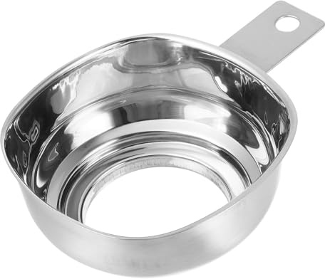 IMIKEYA Imbuto in acciaio inox per cucina a bocca larga e manico, adatto per zucchero, farina e liquidi, utensile versatile per chef e dilettanti