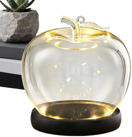 Generisch Glasglocken Zur Präsentation | Fruchtform Leuchtend - Figuren Glasglocke - für Sammler, Büro, Geschäft, Hochzeit, Schmuck, Sammlerstücke, Figuren, Puppen, Souvenirs und Miniaturen