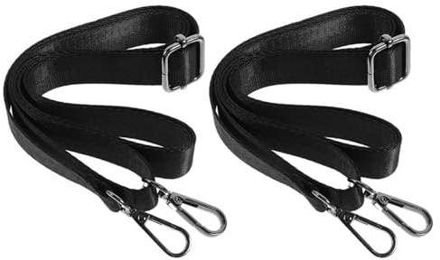 IWOWHERO 2 Stück Verstellbare Elastische Beinschnüre Pferdedecke aus Robustem Nylon Schwarz Verschleißfest und Einfach Anzupassen für Pferdedecken