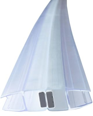 Bagnoxx 200cm Joint Magnétique Douche 6mm Transparent Angle 180° PVC Profil
