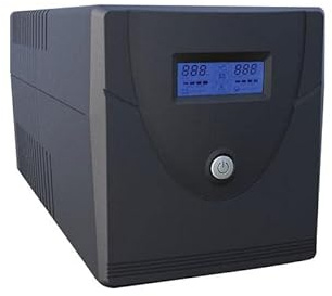 SAI monofásico offline interactivo - Potencia 1000VA/600W - Entrada 220~240 Vac /Salida 230 Vac - 4 salidas SAI/UPS protegidas - Tiempo de recarga 6~8 h - 2 baterías de plomo-ácido selladas