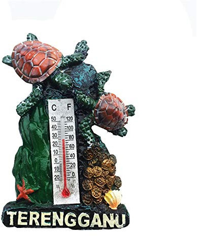 3D Thermometer Style Terengganu Malaysia Fridge Magnet Travel Souvenir Gift Home Kitchen Refrigerator Decoration Magnetic Sticker Craft Collection