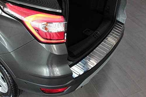 Recambo Protection de seuil de Chargement en Acier Inoxydable chromé Compatible avec Ford Kuga II DM2 - à partir de 2012 - Qualité supérieure