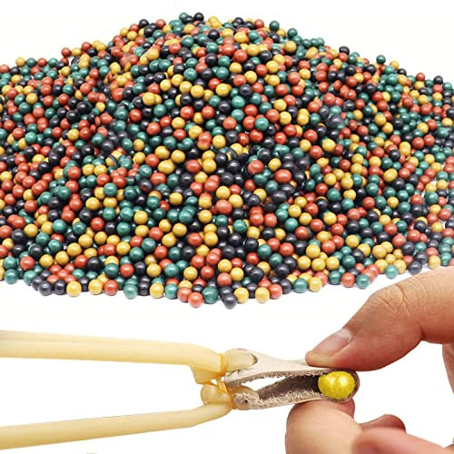 Tonkugeln, Harte Tonkugel, 500 Stück Steinschleuder Kugeln, Schleuderball Perlen Schlammkugel, Schlammpille Katapult, 9mm Schlammkugel für Schleuderübungen