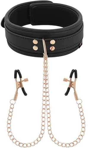 Sexy collare con pinzette per capezzoli nipple clamp bdsm pinzette capezzoli giorcvhie erotici di coppia feticismo bondage