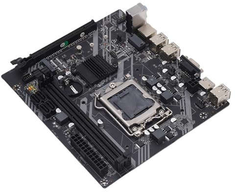 LGA 1155 Motherboard, DDR3 Computer Motherboard mit 100M Netzwerkkarte, Soundkarte, HDMI, VGA, Dual DDR3 Speichersteckplatz, M ATX Motherboard für Quad Core i3 i5 i7