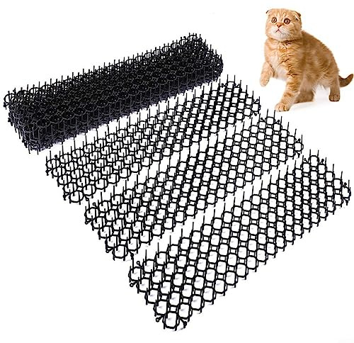 12 PCS Katzenabwehr Matte, Dornengitter Gegen Katzen, Katzenabwehr Garten, Katzenabwehrgürtel, Mardergitter, Katzenschreck Geeignet Für Fenster Balkone Sofas Rasenflächen