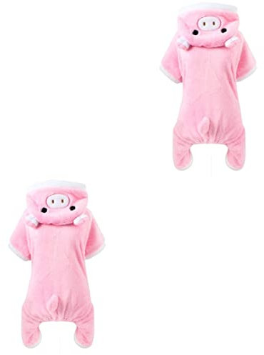 YARNOW 2stücke Funny Pig Kostüm Für Haustiere Niedliche Verkleidung Für Hunde Und Katzen Zu Halloween Und Weihnachten Für Cosplay Und Festlichkeiten