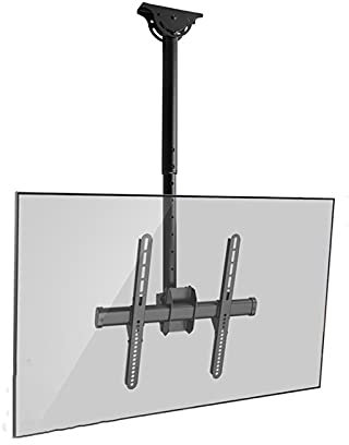 Meuble TV au sol LA TÉLÉ Robe d'inclinaison de support de support de support de plafond LA TÉLÉ Cintre for la plupart des téléviseurs à écran plat 32-70 pouces, max VESA 40 0x400mm, prend en charge ju