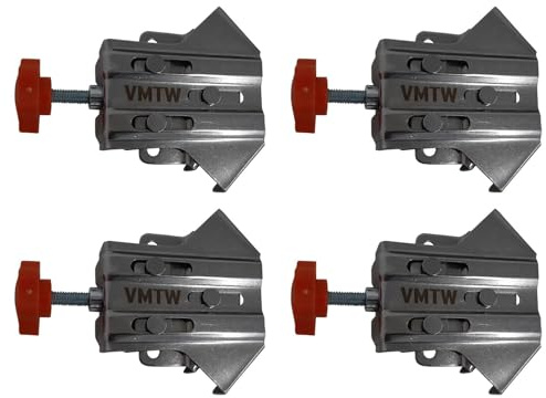 VMTW Stainless Steel 90 degree Right Angle Corner clamp Positioning squares Cabinet makers starter 4 pack.