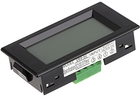 ERYUE Amperometro da Pannello,Display LCD DC 100A Digitale LED Pannello amperometro/resistore di Shunt amperometro AMP con 100A/75mV