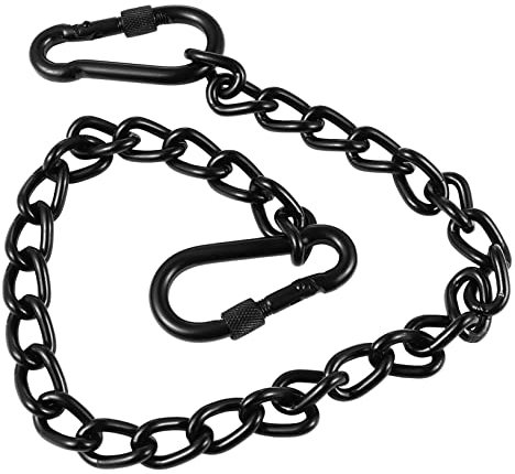 SEWOART Chaîne De Cravate en Acier Inoxydable 66 Cm pour Balançoire D'extérieur Et Hamac, Accessoire Suspendre Robuste pour Camping Et Jardin, Chaîne Pivotante Résistante Et Solide