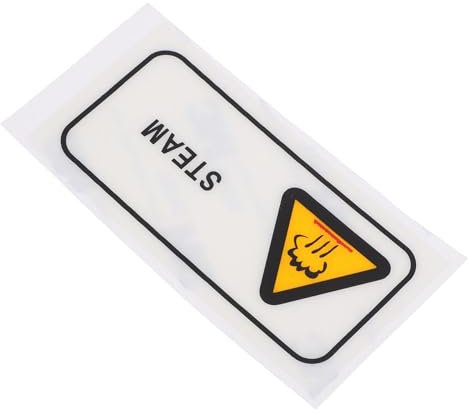 MUCKLILY Étiquette De Sécurité Haute Température Pour Équipements Industriels Autocollant Avertissant Des Surfaces Chaudes Étanche Anglais Aide à Prévenir Les Blessures