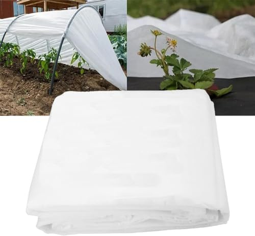 VPPIK Gartenpflanzenvlies, Frostschutz, 2 m x 5 m, 40 g/m², Abdeckung und Schutz von Pflanzen vor rauem Wetter, Tieren und Schädlingen, Vlieskuppel für Gewächshaus, Folientunnel, Landwirtschaft