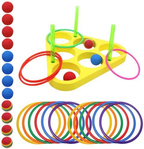 Trveqhk Throw Pool Game | Floating Foam Balls Kids Water Sports | Foam Floating Water Sports with Balls Motor Skills Swimming Activities for Family Home Summer