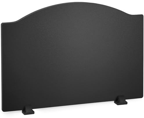 Firebacks for Fireplace 28Inch- Iron Fire Place Back Plates with Feets, Fireplace Refractory Panels, Fireplace Heat Reflect Wall Protection