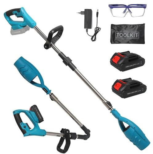 Fresa per Neve senza fili, 71 cm, con batteria da 4,0 Ah e caricatore rapido, manico pieghevole, compatto e leggero, per vialetto, patio, giardino (batteria 4,0 Ah*2)