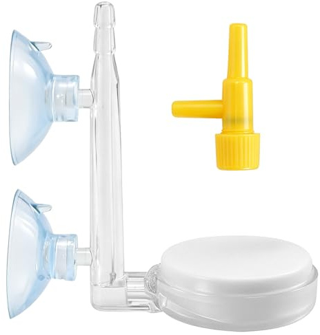 35 mm Akvarium Nano Bubble Stone Kit med kontrollventil, tyst superhög diffusor för upplöst syre, ger supertiny bubblor för akvarium och hydroponic