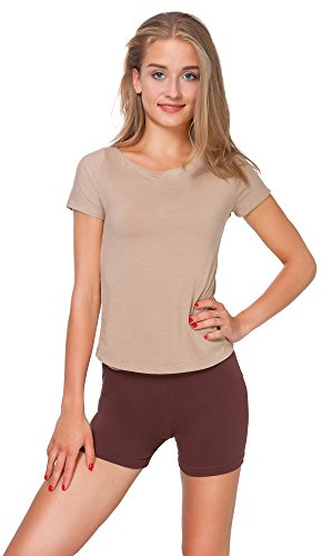 FUTURO FASHION Super Soft Cotton Shorts Elastic Stretch Yoga Knickers, Breathable Short Leggings for Women, Yoga Cycling Sport Pants, Sizes UK 8-22 PSL5