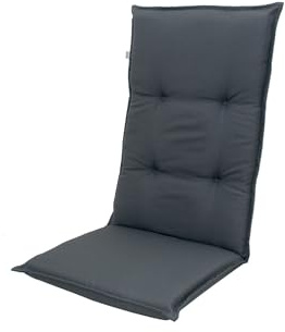 Doppler Comfort Stuhlauflage Hochlehner, anthrazit, Polyester, 120 x 50 x 7 cm