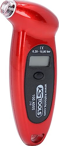 KS Tools 100.4055 Digitaler Reifendruckmesser, 0, 20-10, 0 Bar