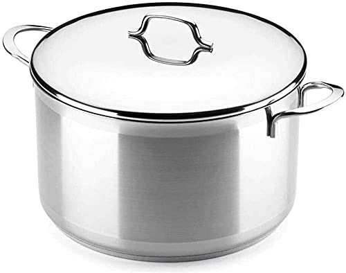 Magefesa - Milenium olla de 20 cm, fabricada en acero inoxidable 18/10, compatible con todo tipo de cocina, incluido induccion, fácil limpieza, apta para lavavajillas y horno hasta 200 ºC