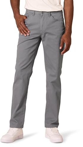 Amazon Essentials Men's 5-Pocket Stretch Twill Pants, Dark Grey, 36W x 32L