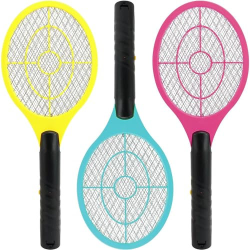 Electric Bug Zapper - Bat Fly Mosquito Insect Killer Trap Swat Swatter Racket New | Zapper Electric | Indoor Camping | Powerful Hand Tool | Easy To Use & Effective