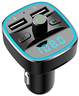 Clenp Lecteur MP3 De Voiture, Deux Ports USB T25 Smart Car Bluetooth 5.0 Lecteur De Musique MP3 Appel Mains Libres