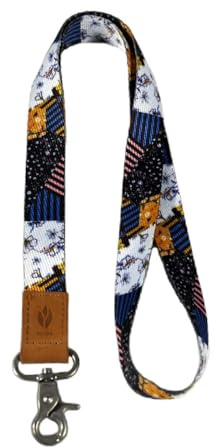 YIHOR Schlüsselband für Ausweis - Cooles Lanyard für Damen und Kinder (B-Blume)