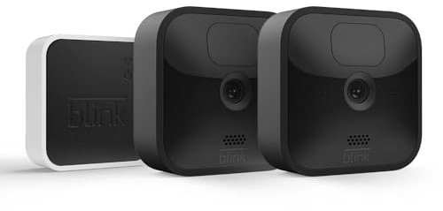 Certified Refurbished Blink Outdoor with two-year battery life | Wireless HD smart security camera, motion detection, Alexa enabled | 2-Camera System