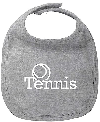 Huuraa Unisex Latz Tennis Ball Geschenk Heather Grey Bio Baumwolle Tennis Babykleidung
