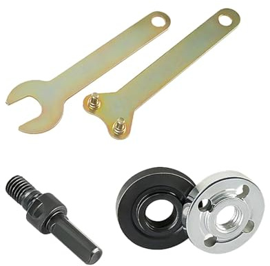 JISADER Set di chiavi per supporto disco adattatore mandrino per smerigliatrice angolare da 3/8 (10 mm).