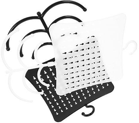 MAGICLULU 2 Stück Wand Schmuckorganizer aus Pp mit 120 Löchern Halsketten Organizer und Ohrringhalter Leicht und Elegant für Wand