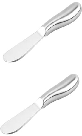 Cabilock 2St Sahnemesser küchengadget küche gadget kitchen gadgets speiseservice küchenuntensielen kuchenmesser Buttermesser Butterstreuer Butterstreicher aus Edelstahl Marmeladenverteiler
