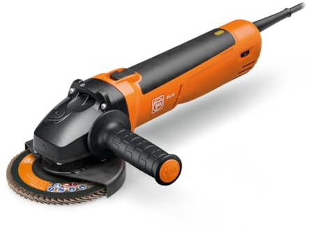 FEIN Borstlös vinkelslip CG 15-125 BL rostfritt stål Ø 125 mm, 1050 W, variabel hastighet 2800-7000 m/min, för bearbetning av rostfritt stål