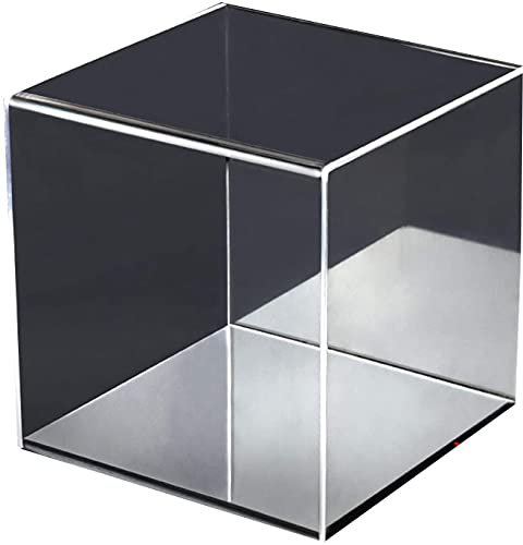Transparente Acryl-Vitrine, Sammelvitrine, Integriertes Design, Kein Zusammenbau Erforderlich, Mit Schwarzem Boden, Staubdichter Schutz, Aufbewahrung Und Organisation(20x20x10cm)