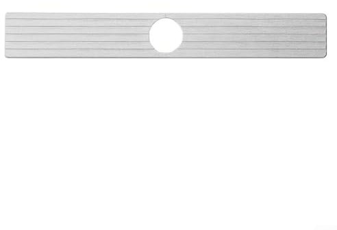 Tapis de robinet en diatomite pour évier de cuisine, plateau absorbant l'eau conçu pour un nettoyage sans effort dans les espaces de cuisine et de salle de bain (gris)