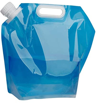 Gogogmee Faltbarer Wasserbehälter 10l Pe Tragbarer Camping Wasserbeutel Mit Schraubverschluss Und Griff Für Wandern Picknick Outdoor
