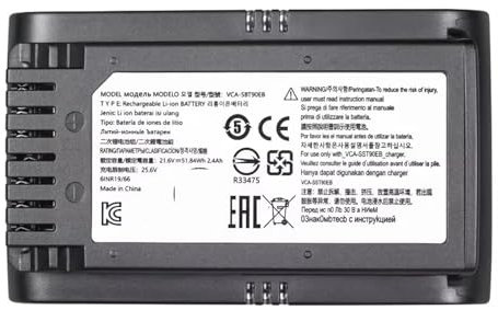 Batteria For Spazzatrice, Compatibile Con Samsung, Vs9000 Jet90 Jet75, Batteria For Aspirapolvere Portatile Senza Fili(5600mah)