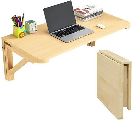 KDWOMRNOXY Scrivania da parete pieghevole moderna, in legno, salvaspazio, per studio e camera da letto, multifunzione, pieghevole, tavolo da pranzo e toletta, St