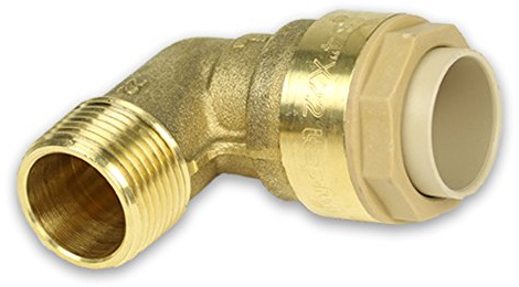 Messing Steckfitting für Kupferrohr Winkel mit Außengewinde [22mm - 3/4'']