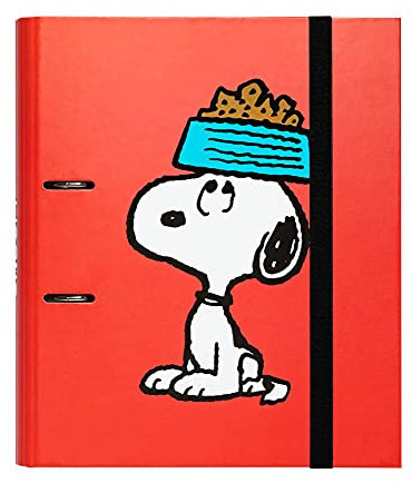 Grupo Erik Ringordner - Ordner A4 Premium Snoopy - Aktenordner 2 Ringe - Ringbuch DIN A4 - Ordner für Ihre Dokumente - Snoopy Fanartikel für die Schule, die Ausbildung oder das Studium