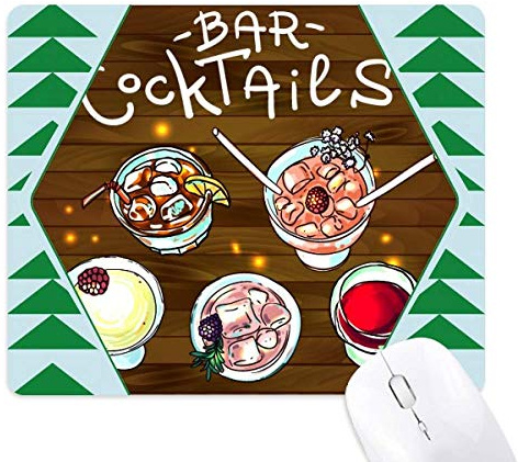 bar cocktail bière vin rouge tapis de souris green pine tree tapis en caoutchouc