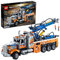 LEGO 42128 Technic Heavy-Duty Tow Truck with Crane Toy for Boys & Girls with mechanical Functions, Model Building Set, Engineering for Kids Series