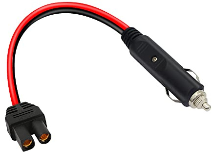 GINTOOYUN 15-Zoll-Auto-Zigarettenanzünder-Kabel, 12/24V 14AWG EC5-Buchse zu Auto-Zigarettenanzünder-Stecker für Auto, Auto-Luftpumpe, Autobatterie usw. (EC5-Buchse zu Auto-Zigarettenanzünder)