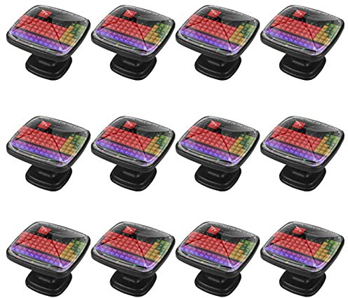 12 paquetes de pomos de mango cuadrado tabla periódica educativa de los elementos