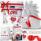 Niimo® 'I love you' 3D Handabdruck Set für Paare - Personalisierte Geschenke für Frauen & Männer, Gipsabdruck Hände Paar, Detailgetreu & Hautfreundlich mit Video-Tutorial